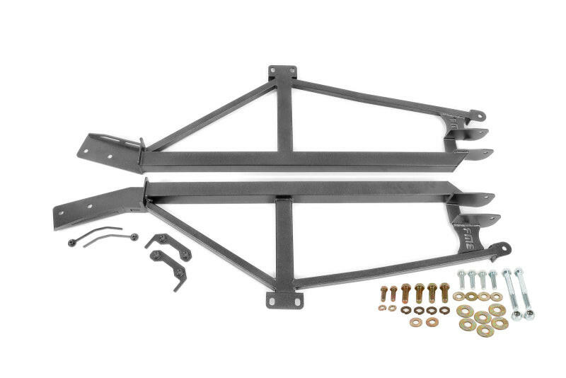 BMR 93-02 F-Body Non-Convertible Bolt-On 4-Point Subframe Connectors - Black Hammertone Chassis Bracing BMR Suspension