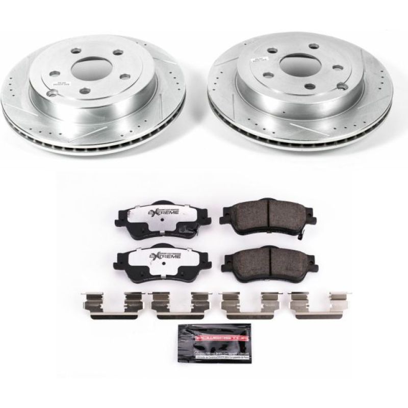 Power Stop 08-09 Pontiac G8 Rear Z26 Street Warrior Brake Kit Brake Kits - Performance D&S PowerStop