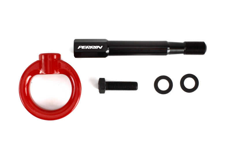PERRIN 18-21 Subaru WRX & STI / 13-25 BRZ / 17-20 Toyota 86 Tow Hook Kit (Front) - Red Tow Hooks Perrin Performance