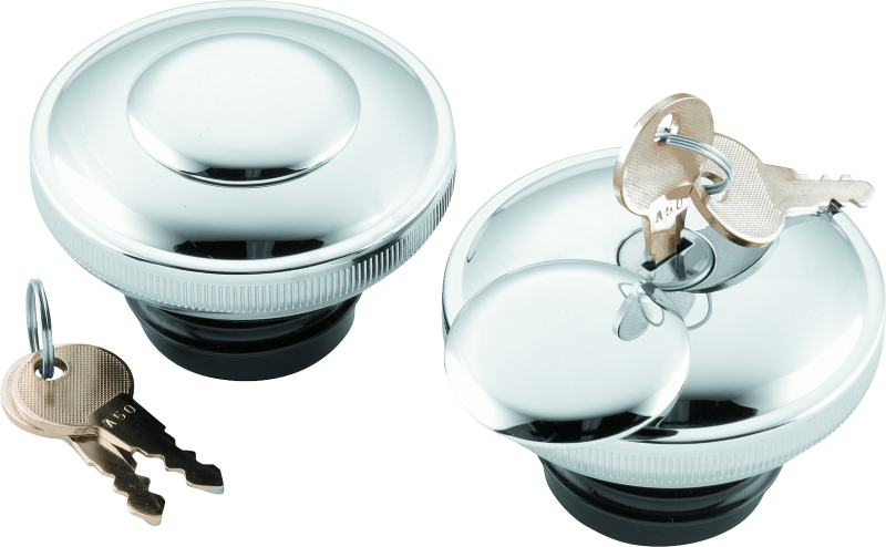 Bikers Choice L96-20 Chrome Lockable Gas Cap Vented Fuel Lines Bikers Choice