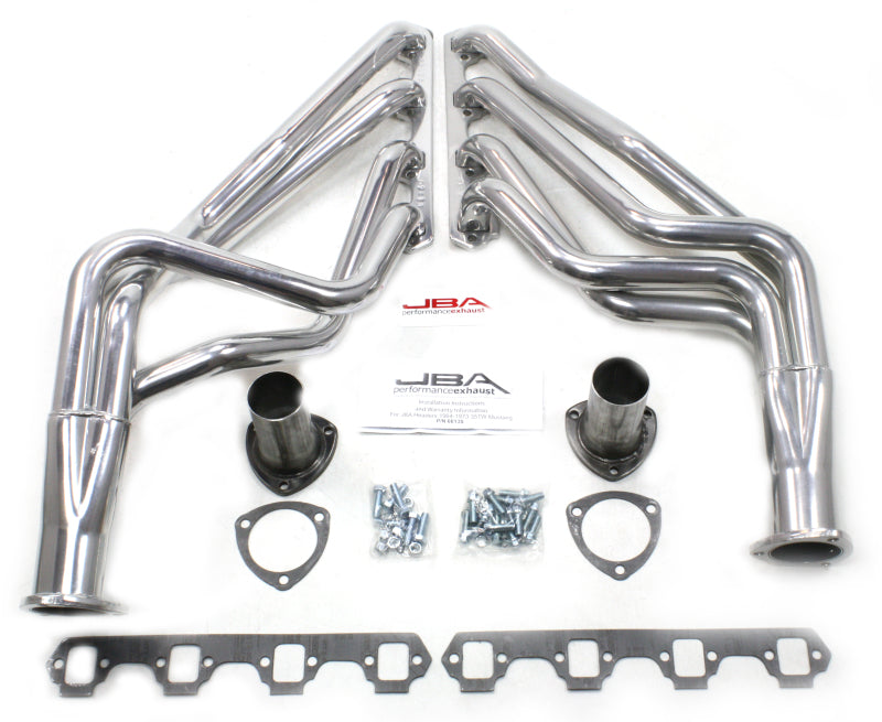 JBA 65-73 Ford Mustang 260-302/71-73 Ford 260-351W SBF 1-5/8in Primary Silver Ctd Long Tube Header Headers & Manifolds JBA