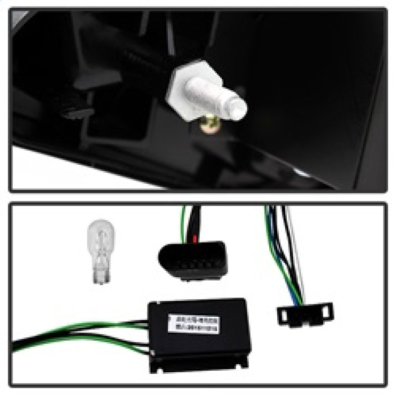 Spyder Audi A5 08-12 LED Tail Lights Black ALT-YD-AA508-LED-BK Tail Lights SPYDER