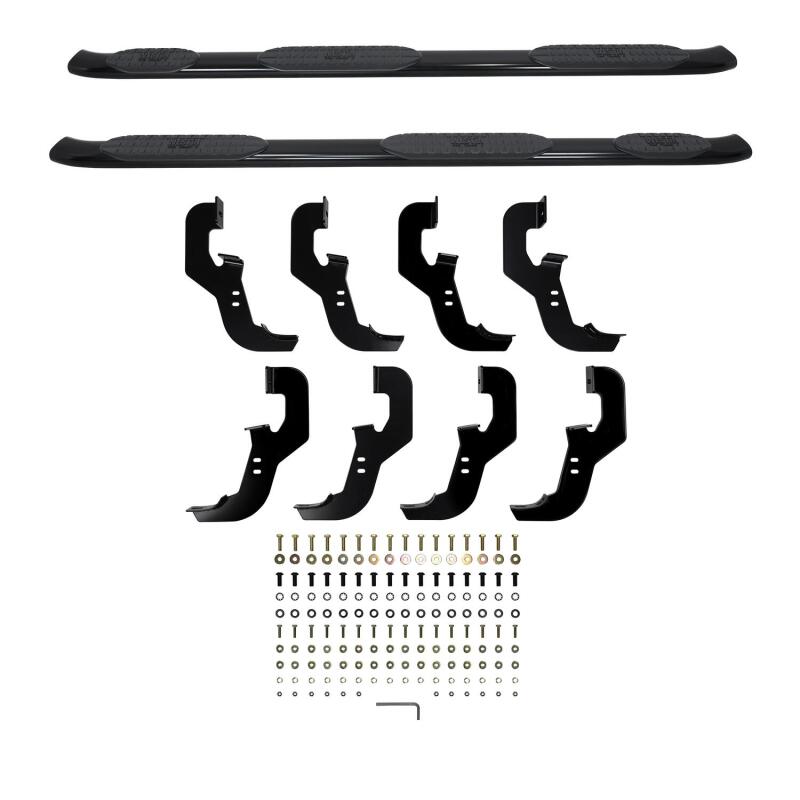 Westin 2019 Chevrolet Silverado/Sierra 1500 CC (5.5ft) PRO TRAXX 5 WTW Oval Nerf Step Bars - Black Nerf Bars Westin