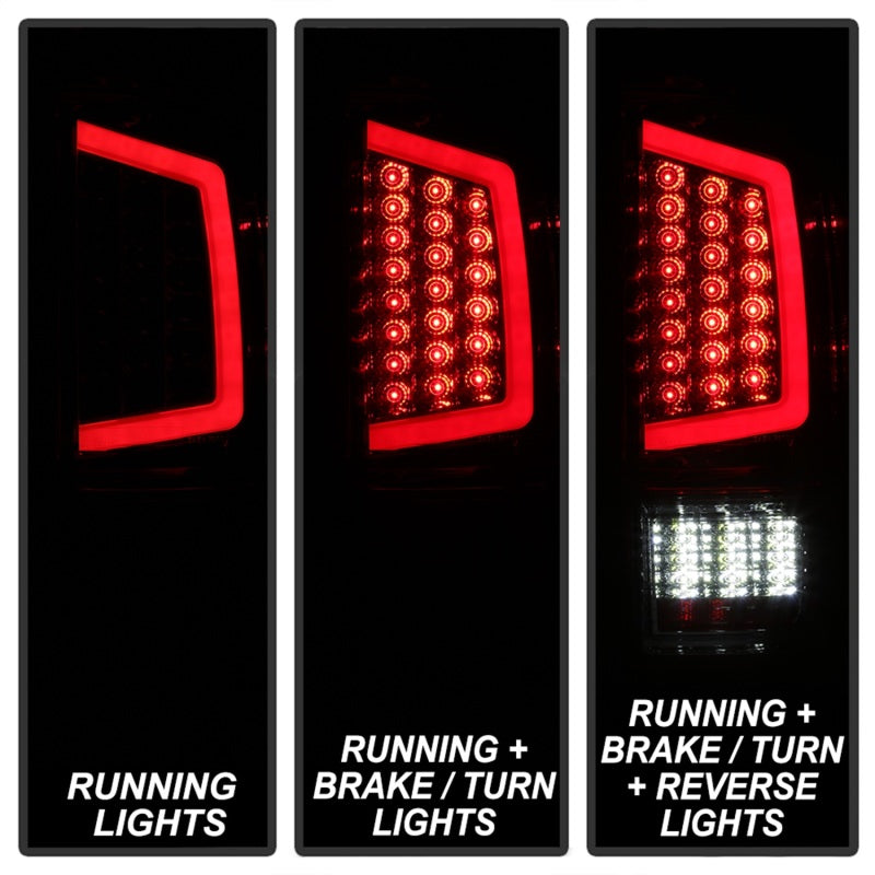 xTune 16-18 Toyota Tacoma Light Bar LED Tail Lights - Chrome (ALT-JH-TTA16-LBLED-C) Tail Lights SPYDER