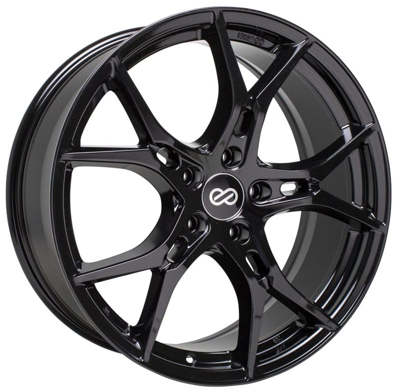 Enkei Vulcan 18x8 45mm Offset 5x112 Bolt 72.6mm Bore Gloss Black Wheel Wheels - Cast Enkei