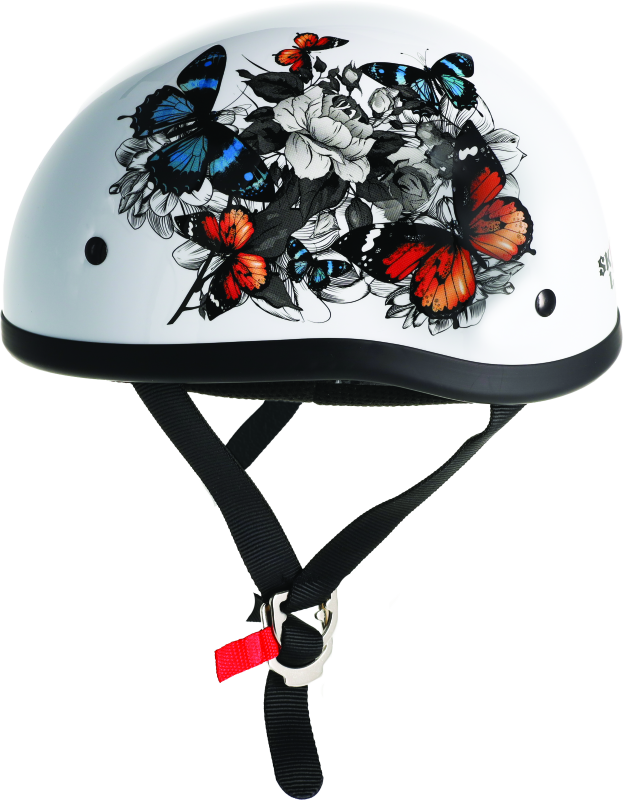 Skid Lids White Rose Original Helmet - 2XL Helmets and Accessories Skid Lid