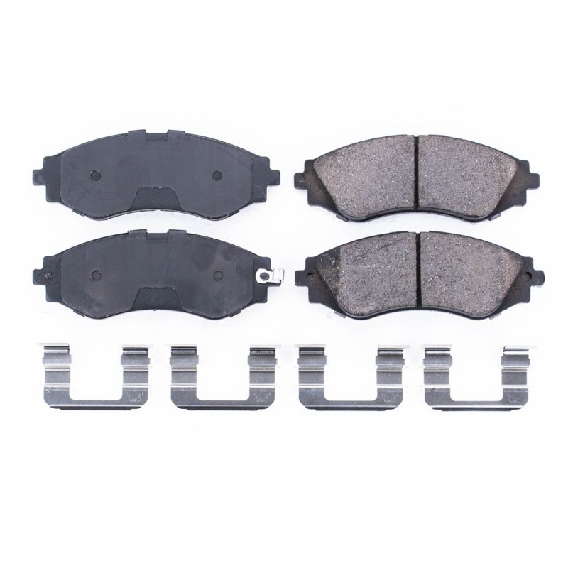 Power Stop 04-11 Chevrolet Aveo Front Z17 Evolution Ceramic Brake Pads w/Hardware Brake Pads - OE PowerStop