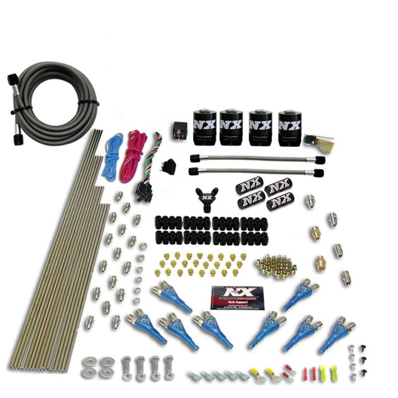 Nitrous Express 8 Cyl Shark Direct Port 4 Solenoids Nitrous Kit (200-600HP) w/o Bottle Nitrous Systems Nitrous Express