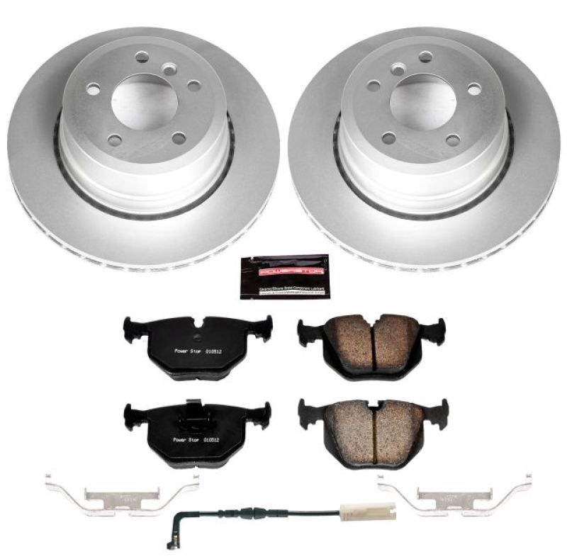 Power Stop 06-07 BMW 530xi Rear Z23 Evolution Sport Coated Brake Kit Brake Kits - Performance D&S PowerStop