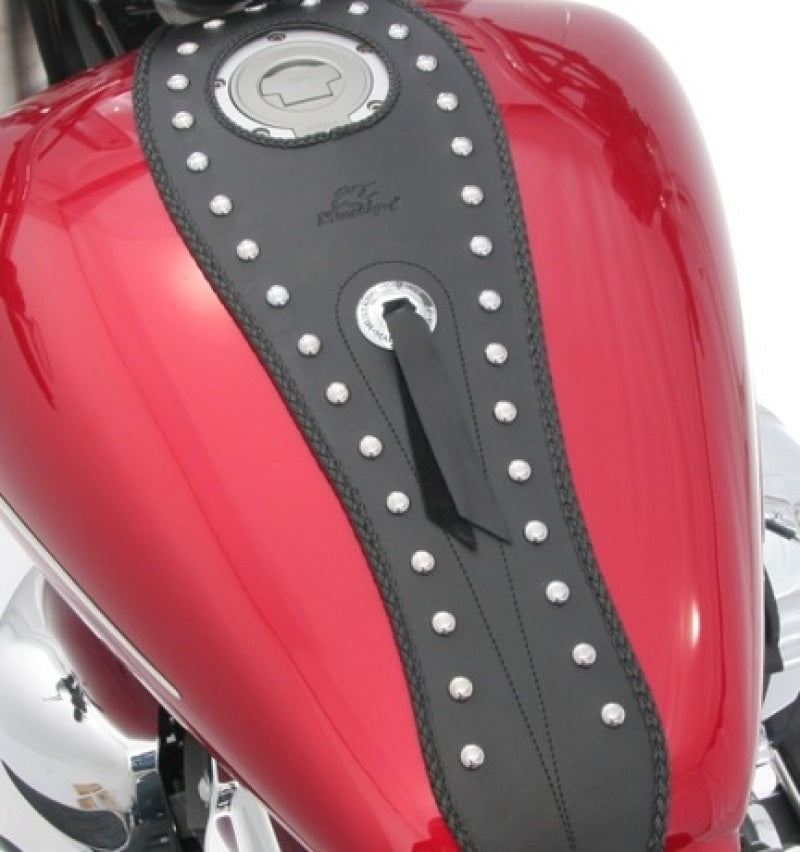 Mustang 07-17 Yamaha V-Star 1200,V-Star 1300 Tourer,V-Star 1300 Deluxe Tank Bib w/Studs- Black Tank Bibs Mustang Motorcycle