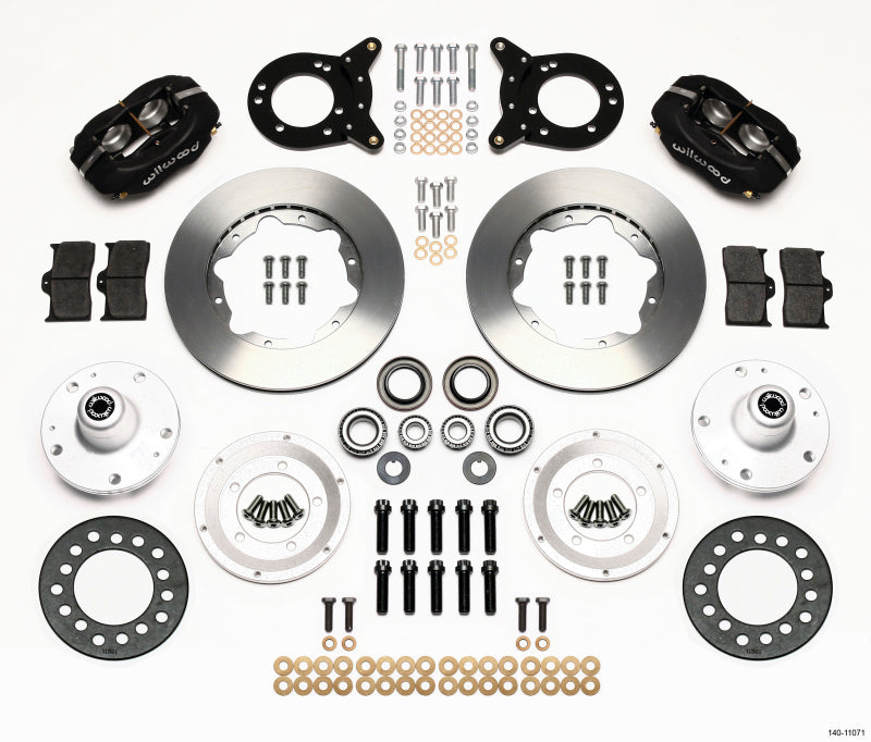 Wilwood Forged Dynalite Front Kit 11.00in 1965-1969 Mustang Disc & Drum Spindle Big Brake Kits Wilwood