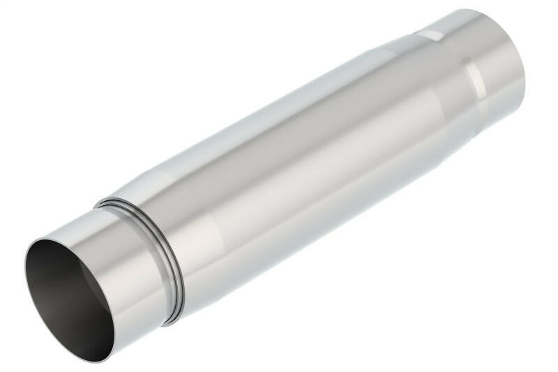 Borla CrateMuffler Resonator Option 3in Center/Center 3.5in Round x 10in - Null Sound Center/Center Muffler Borla
