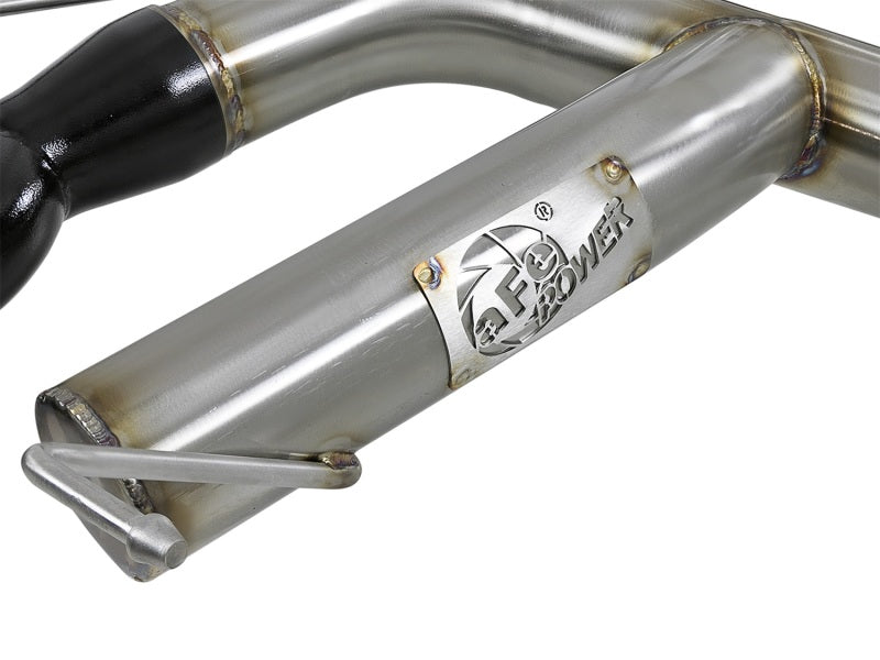 aFe MACHForce XP 08-13 BMW 135i L6-2.0L N54/N55 3in. 304 SS Axle-Back Exhaust w/Black Tips Catback aFe