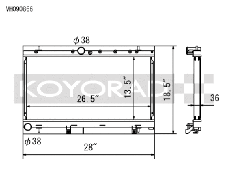 Koyo 2002 Subaru Impreza WRX 2.0L Turbo Radiator Radiators Koyo