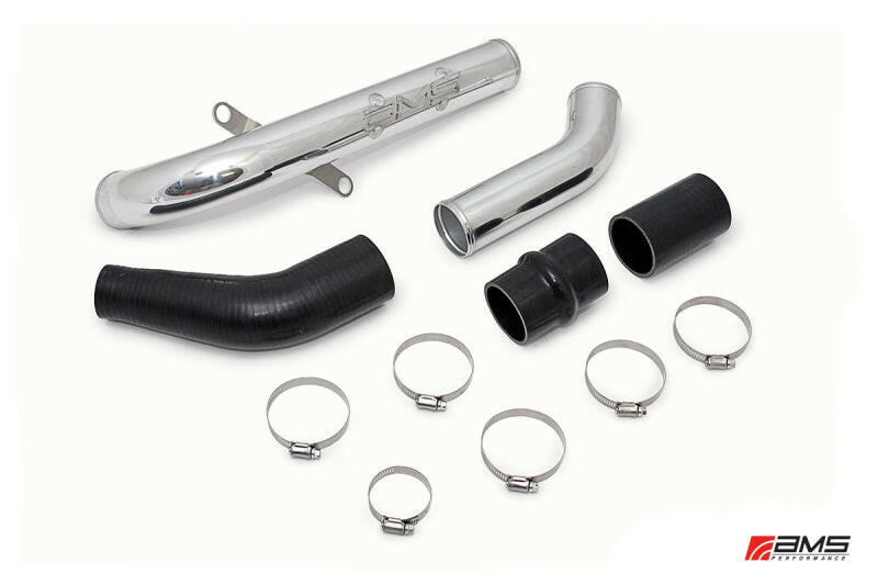 AMS Performance 08-15 Mitsubishi EVO X Upper I/C Pipe - Polished Intercooler Pipe Kits AMS