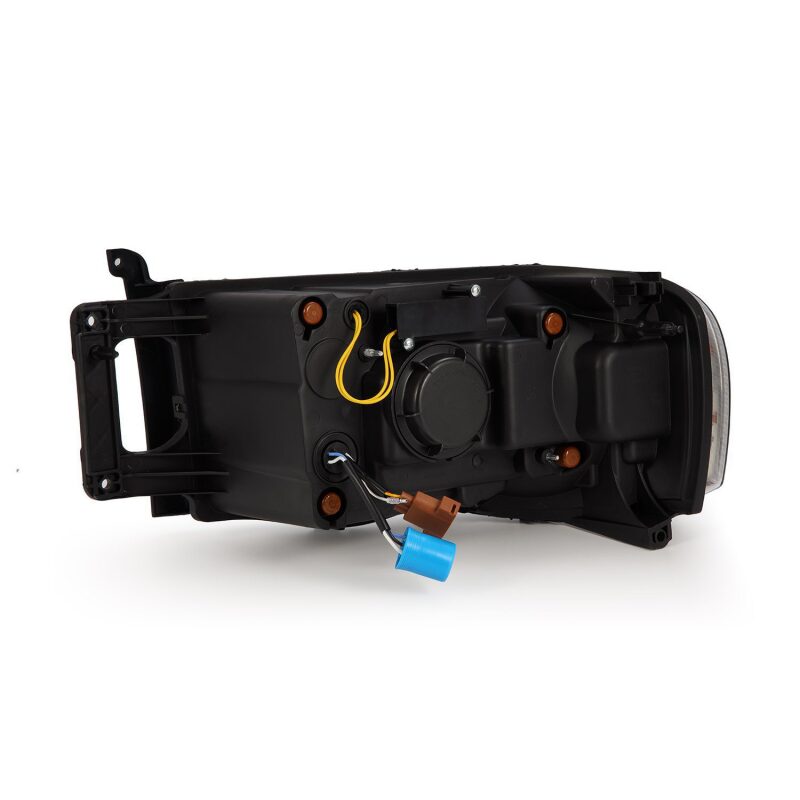 AlphaRex 02-05 Dodge Ram 1500 NOVA LED Proj Headlights Alpha Black w/Activ Light/Seq Signal Headlights AlphaRex