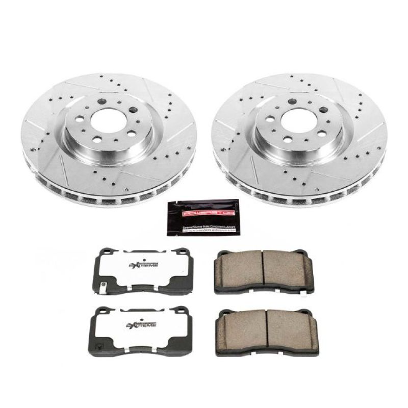 Power Stop 04-07 Volvo S60 Front Z26 Street Warrior Brake Kit Brake Kits - Performance D&S PowerStop