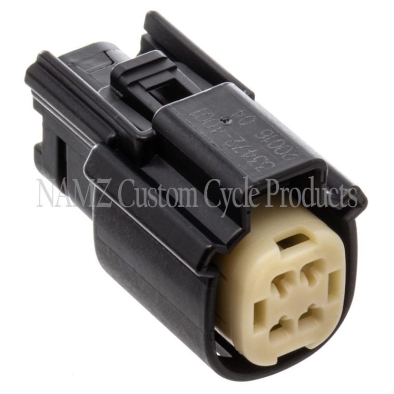 NAMZ 07-23 V-Twin Molex MX-150 4-Position Female Connector - Black (HD 72177-07BK) Wiring Connectors NAMZ