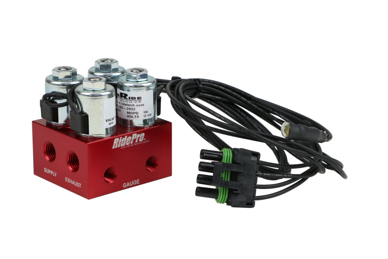 Ridetech RidePro 2-Way Air Valve Assembly Fittings not included Air Tank Components Ridetech