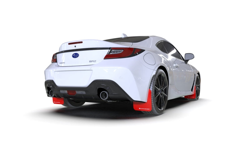 Rally Armor 22-25 Subaru BRZ / Toyota GR86 Red UR Mud Flap w/Black Logo Mud Flaps Rally Armor