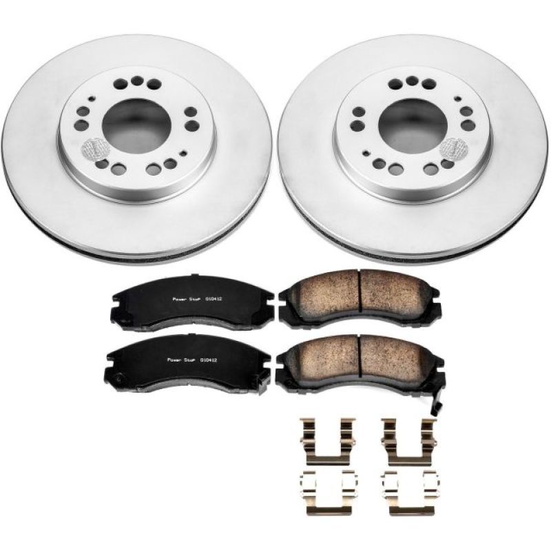 Power Stop 91-96 Dodge Stealth Front Z17 Evolution Geomet Coated Brake Kit Brake Kits - Performance Blank PowerStop