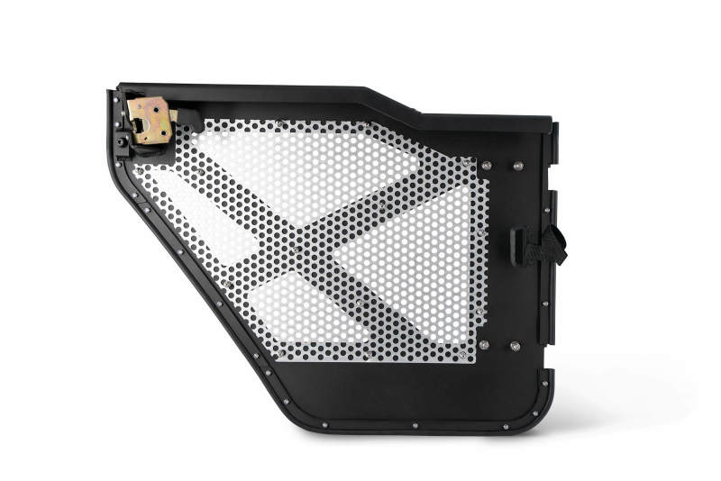 DV8 18-22 Jeep 4 Door JL/JT Aluminum Half Doors with Perforated Mesh Rear Doors DV8 Offroad