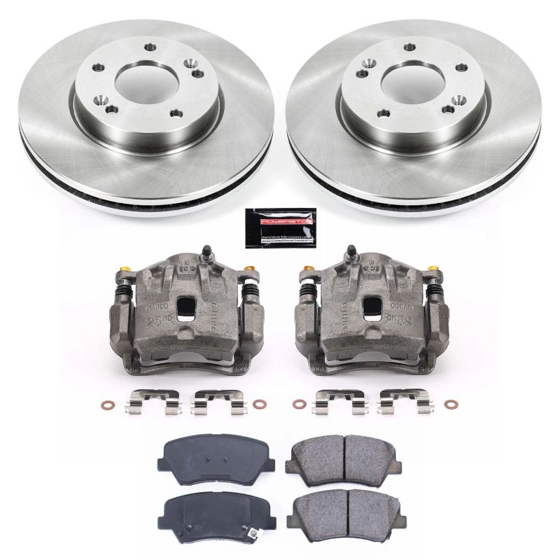 Power Stop 11-16 Hyundai Elantra Front Autospecialty Brake Kit w/Calipers Brake Kits - OE PowerStop