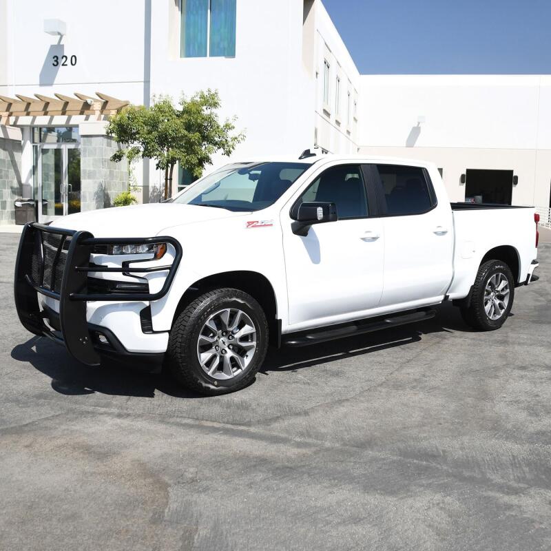 Westin 2019 Chevrolet Silverado/Sierra 1500 Crew Cab Platinum 4 Oval Nerf Step Bars - Black Nerf Bars Westin