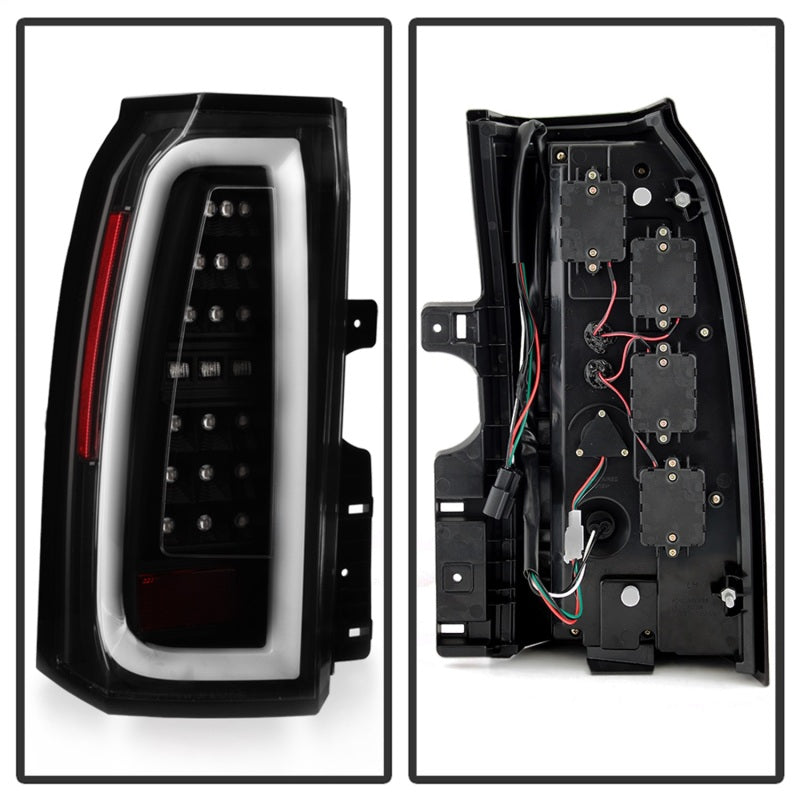 Spyder Chevy Tahoe / Suburban 15-17 Light Bar LED Tail Lights - Black (ALT-YD-CTA15-LED-BK) Tail Lights SPYDER