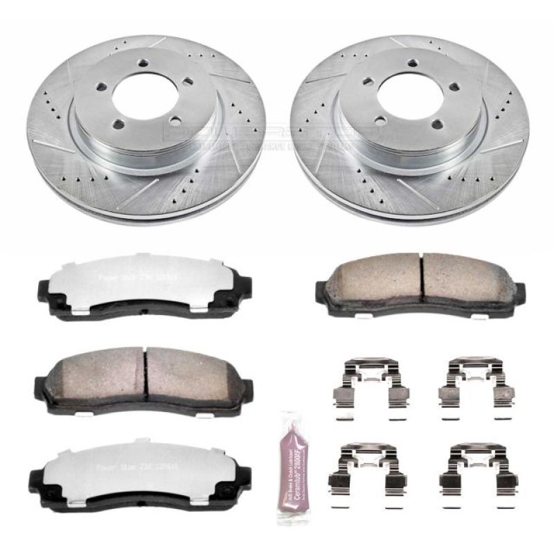 Power Stop 02-05 Ford Explorer Front Z36 Truck & Tow Brake Kit Brake Kits - Performance D&S PowerStop
