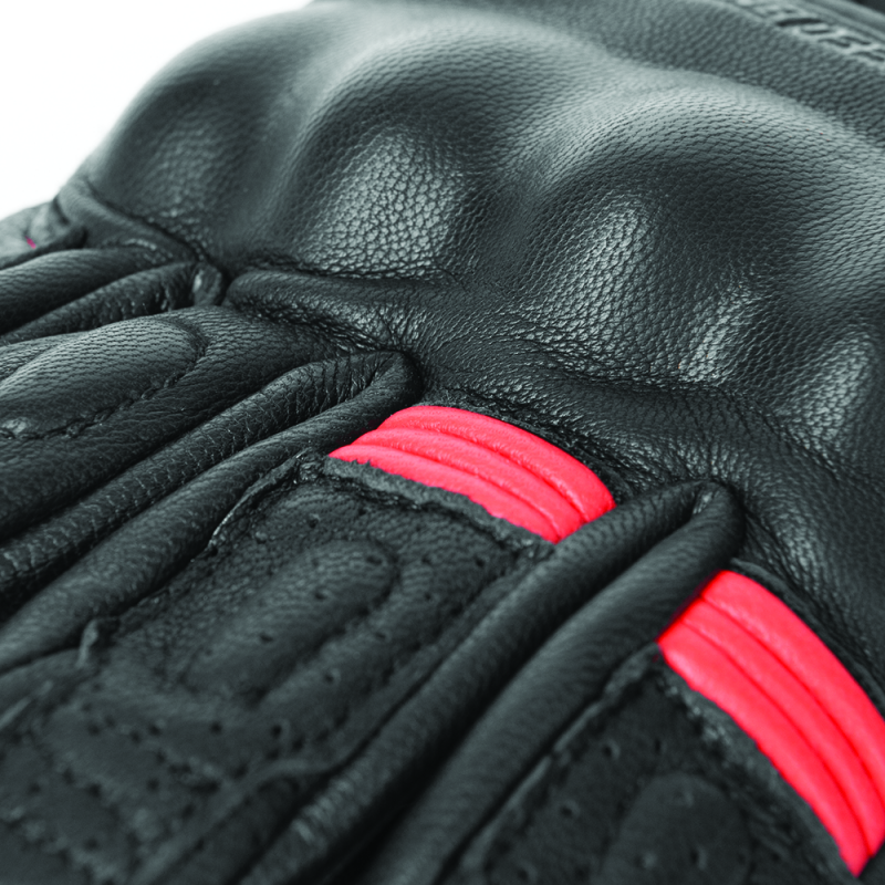 Speed and Strength Twist of Fate Leather Gloves Black/Red - Small Gloves Speed and Strength