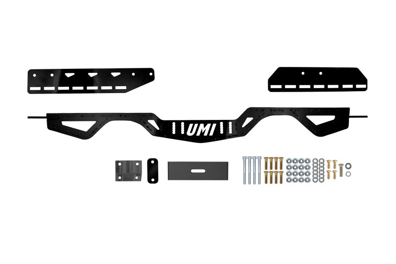 UMI Performance 78-88 GM G-Body Modular Adjustable Transmission Crossmember - Black Crossmembers UMI Performance
