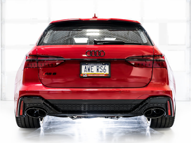 AWE Tuning 21-23 Audi C8 RS6/RS7 SwitchPath Cat-back Exhaust - Diamond Black Tips Catback AWE Tuning