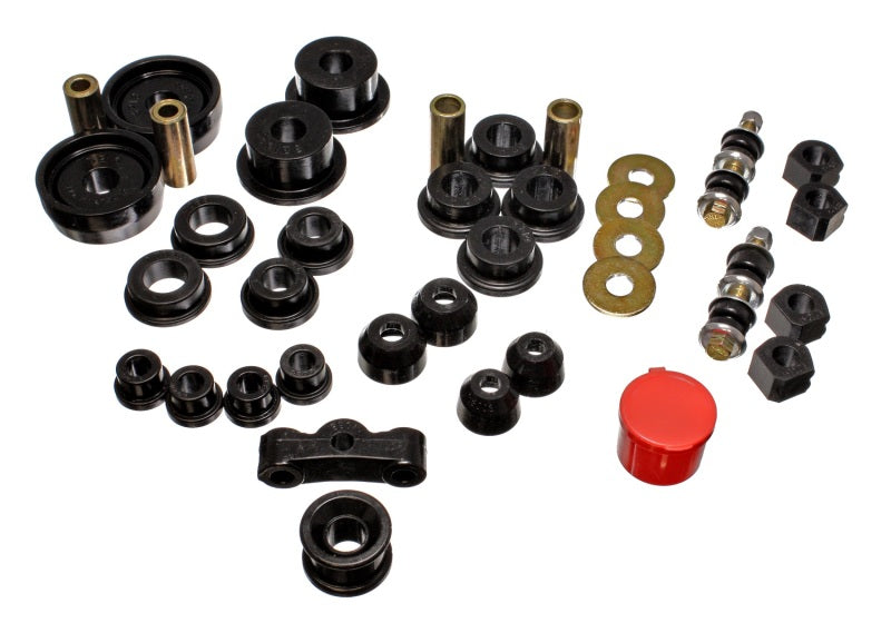 Energy Suspension 84-87 Honda Civic/CRX Black Hyper-Flex Master Bushing Set Bushings - Full Vehicle Kits Energy Suspension