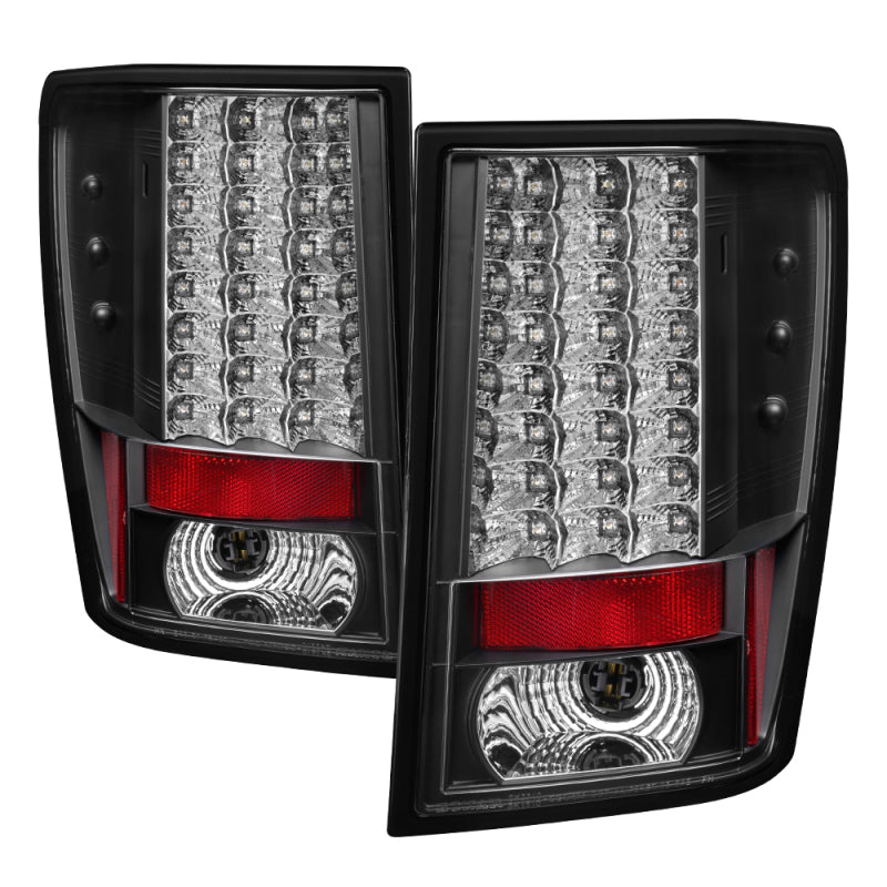 Spyder Jeep Grand Cherokee 07-10 LED Tail Lights Black ALT-YD-JGC07-LED-BK Tail Lights SPYDER