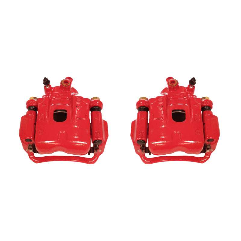Power Stop 95-04 Toyota Tacoma Front Red Calipers w/Brackets - Pair Brake Calipers - Perf PowerStop