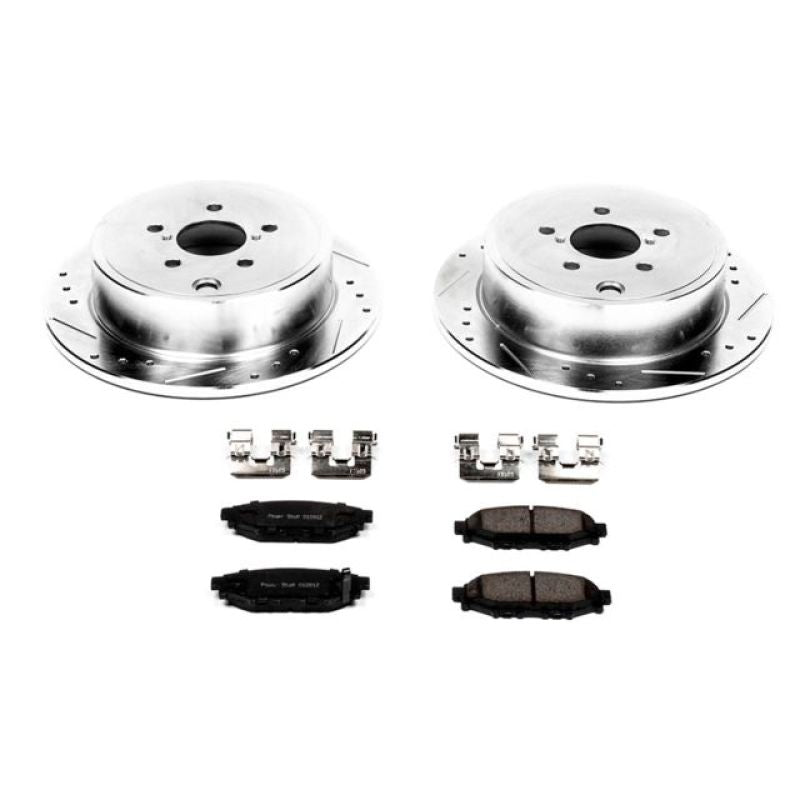 Power Stop 13-16 Subaru BRZ Rear Z23 Evolution Sport Brake Kit Brake Kits - Performance D&S PowerStop