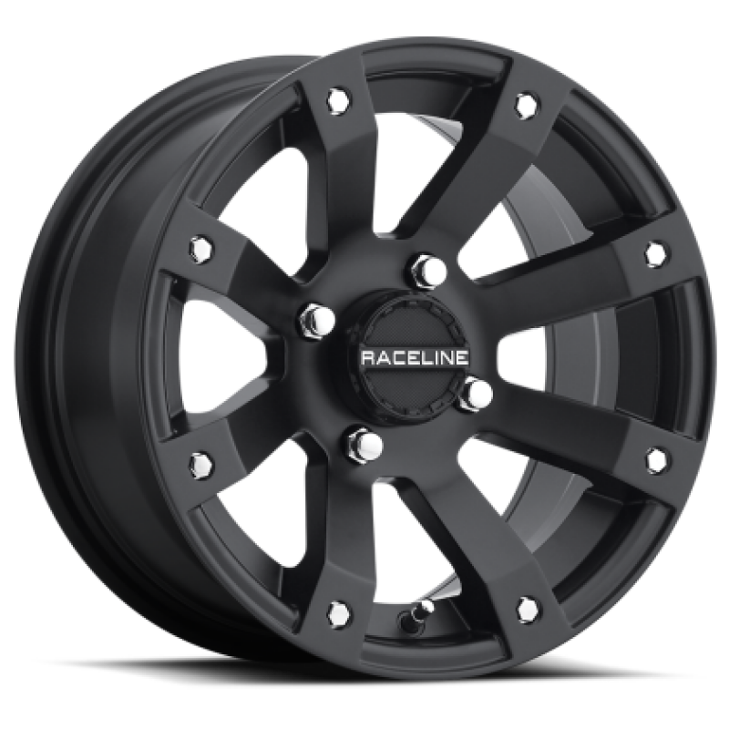 Raceline A79 Scorpion 12x7in / 4x136.5 (10mm) BP/5+2 10mm Offset/110.18mm Bore - Satin Black Wheel Wheels - Cast Raceline