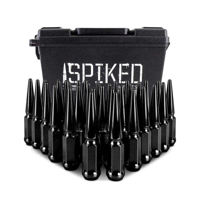Mishimoto Mishimoto Steel Spiked Lug Nuts M14 x 1.5 32pc Set Black Lug Nuts Mishimoto