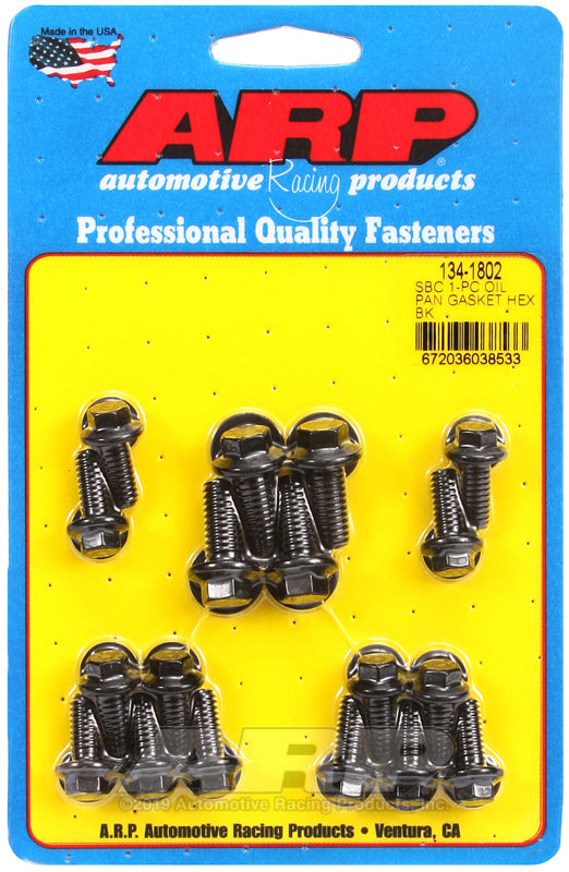 ARP SB Chevy 1-pc Oil Pan Gasket Hex Bolt Kit Hardware Kits - Other ARP