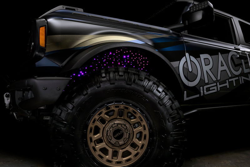 Oracle Lighting Fiber Optic Wheel Liner ColorSHIFT RGBW Kit-40W LED/600 Fibers Light Accessories and Wiring ORACLE Lighting