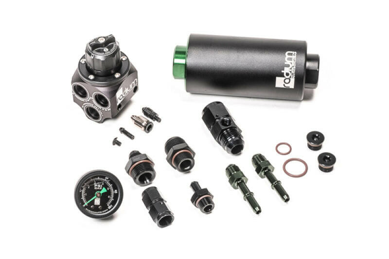 Radium Engineering 01-06 BMW E46 M3 Fuel Pressure Regulator & Fuel Filter Kit w/ Stainless Filter Fuel Filters Radium Engineering