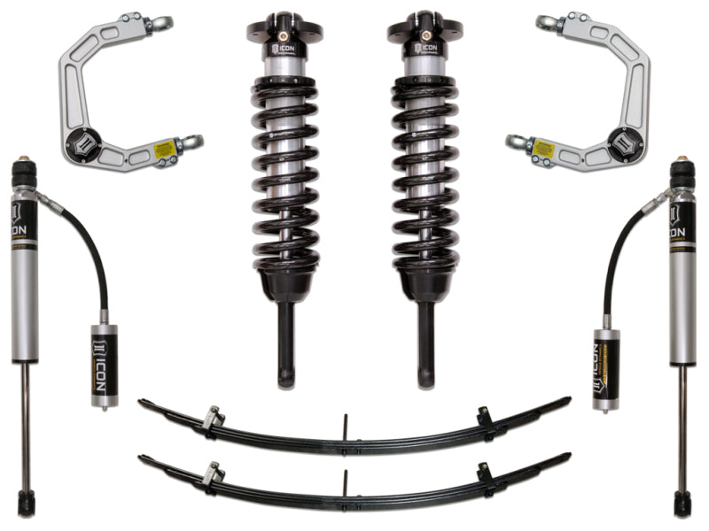 ICON 05-15 Toyota Tacoma 0-3.5in/2016+ Toyota Tacoma 0-2.75in Stg 3 Suspension System w/Billet Uca Coilovers ICON