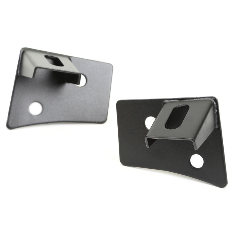 Rugged Ridge 07-18 Jeep Wrangler JK Textured Black Windshield Aux. Light Mounting Brackets Brackets Rugged Ridge