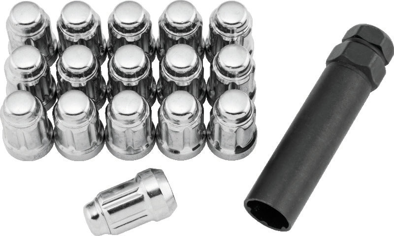 QuadBoss Spline Lug Nuts 12x1.25 - Silver Lug Nuts QuadBoss