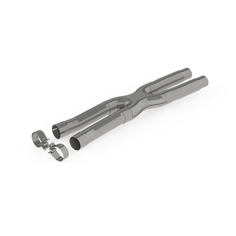 MBRP 15-19 Ford Mustang GT 2.5in Resonator Delete X-Pipe - T409 X Pipes MBRP