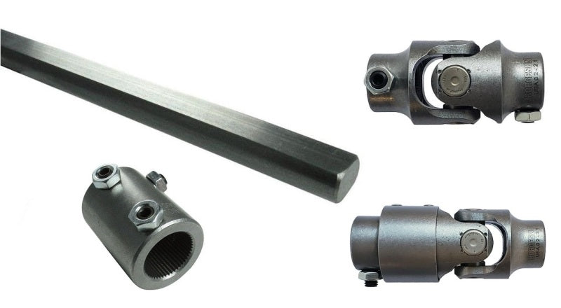Ridetech 70-78 GM F-Body Front Steering Column U-Joint Kit - 1in -48 Spline to 3/4in -36 Spline Control Arms Ridetech