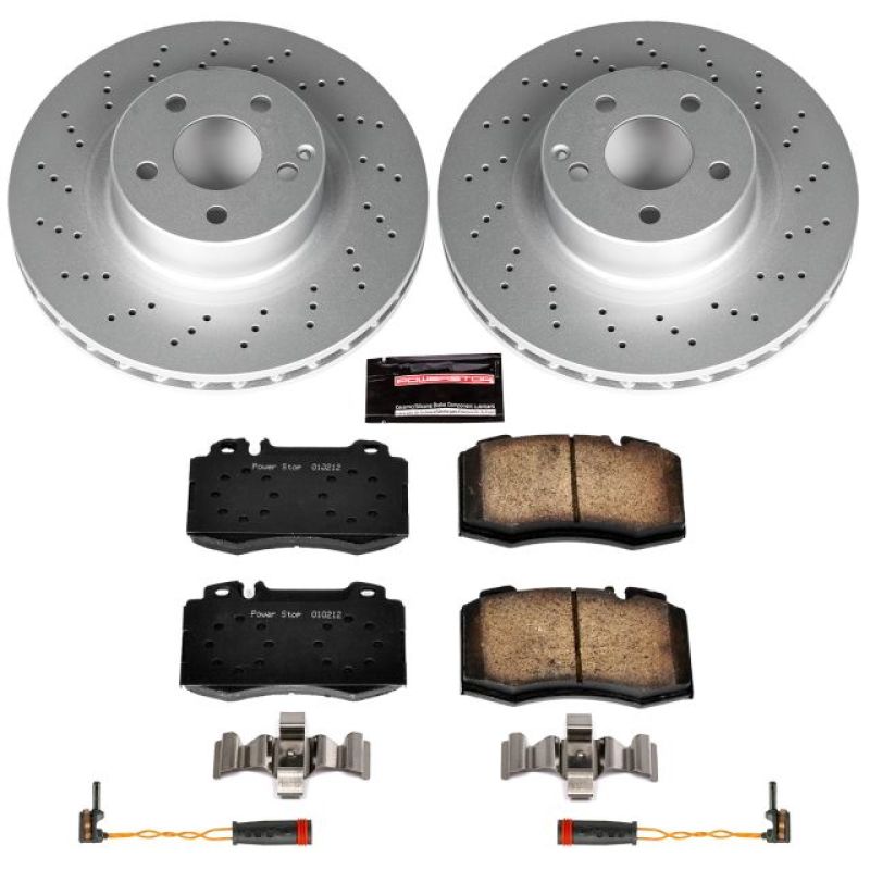 Power Stop 00-03 Mercedes-Benz CL500 Front Z23 Evolution Sport Coated Brake Kit Brake Kits - Performance D&S PowerStop