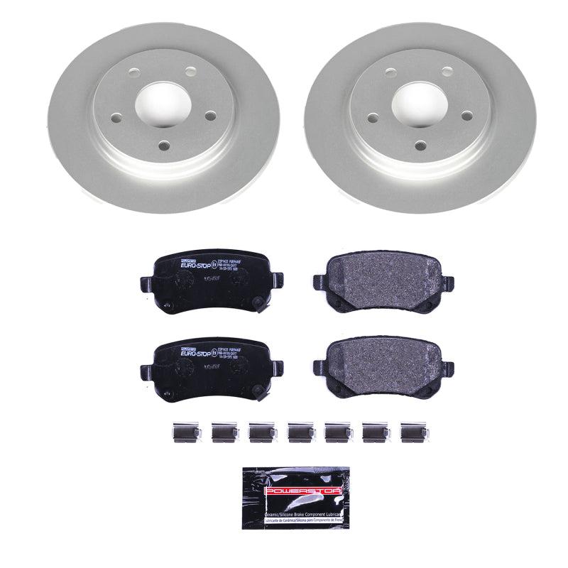 Power Stop 08-12 Chrysler Town & Country Rear Euro-Stop Brake Kit Brake Kits - OE PowerStop