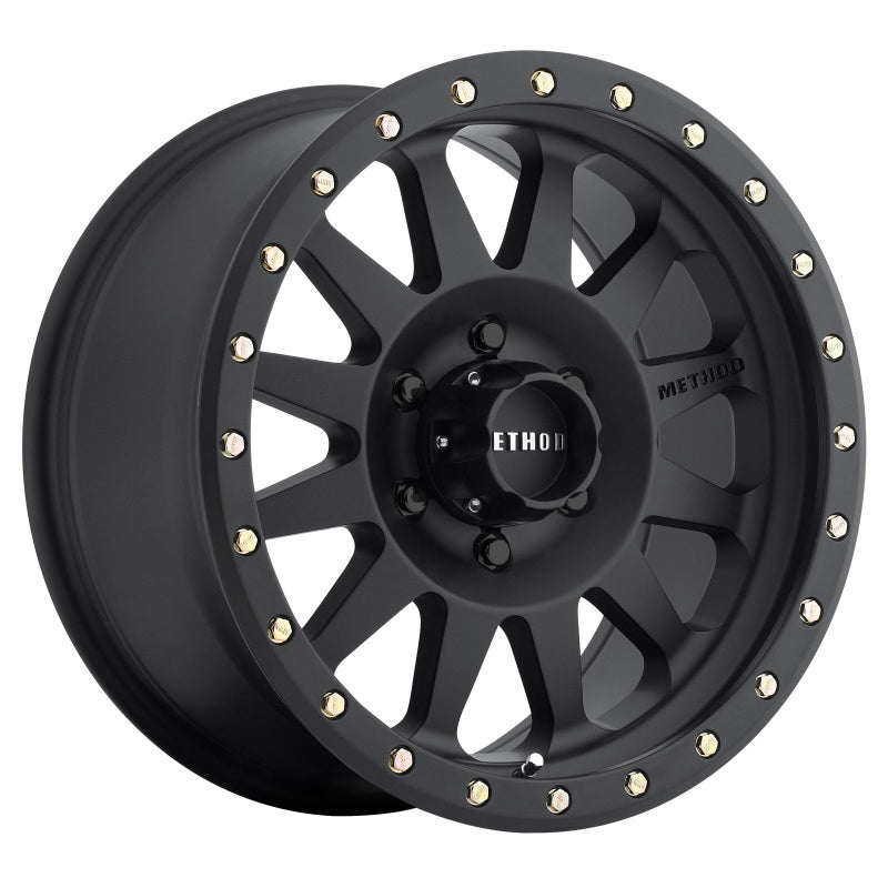 Method MR304 Double Standard 15x8 -24mm Offset 6x5.5 108mm CB Matte Black Wheel Wheels - Cast Method Wheels